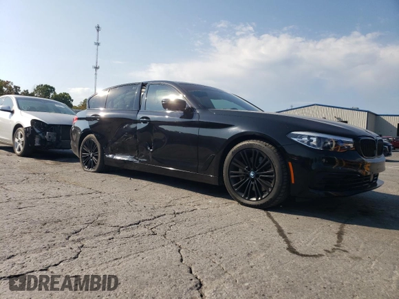 2019 BMW 5 Series 530e xDrive with VIN WBAJB1C5XKB376818, listed as a Copart auction lot 74683034 with 108,066 mi miles and Salvage title. Bid and sale history available at DreamBid. Image 4.