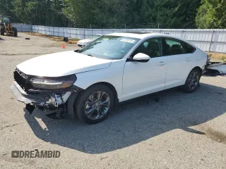 2023 Honda Accord EX-L с VIN 1HGCY2F65PA012096, выставлен на аукционе Copart как лот 61375715 с пробегом 8 335 миль миль и Списание • Salvage title. История ставок и продаж доступна на DreamBid. Изображение 1.
