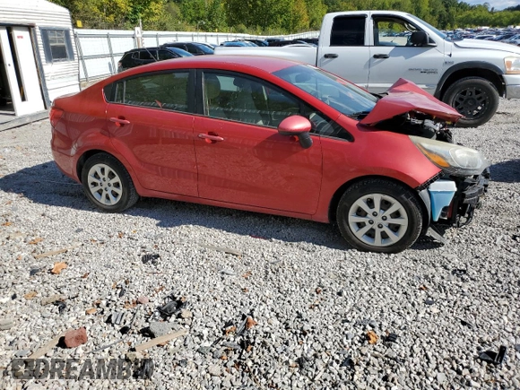 2014 Kia Rio LX with VIN KNADM4A37E6356601, listed as a Copart auction lot 71753504 with 166,142 mi miles and Salvage Title. Bid and sale history available at DreamBid. Image 4.