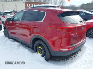 2018 Kia Sportage LX with VIN KNDPMCAC4J7311436, listed as a IAAI auction lot 41536094 with 109,213 mi miles. Bid and sale history available at carsss.com. Image 3.