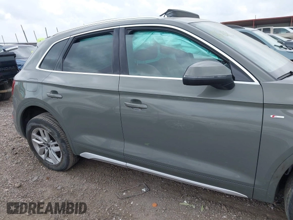 2023 Audi Q5 S line Premium with VIN WA1GAAFY3P2043285, listed as a IAAI auction lot 42414217 with 41,394 mi miles and . Bid and sale history available at DreamBid. Image 13.