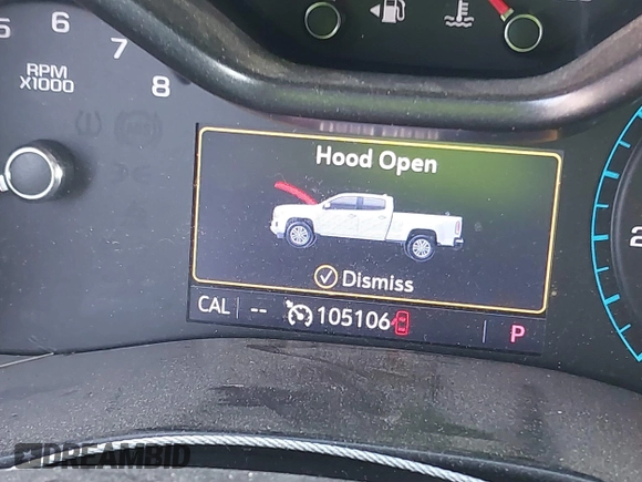 2019 GMC Canyon 4WD SLE with VIN 1GTG6CEN1K1301425, listed as a IAAI auction lot 41358278 with 105,106 mi miles. Bid and sale history available at carsss.com. Image 15.