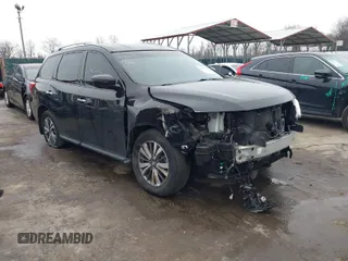 2019 Nissan Pathfinder S with VIN 5N1DR2MN1KC582020, listed as a IAAI auction lot 41525712 with 30,061 mi miles and . Bid and sale history available at DreamBid. Image 1.