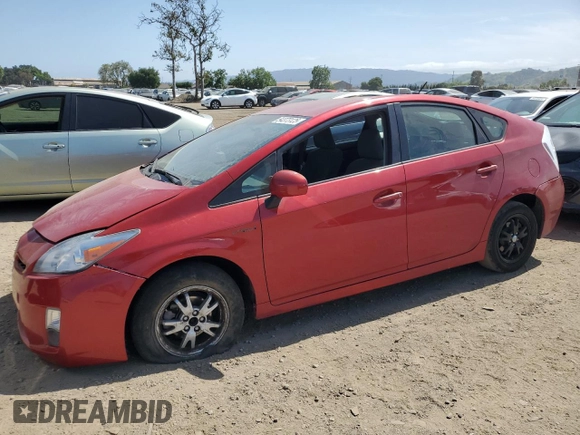 2010 Toyota Prius II with VIN JTDKN3DU3A0077648, listed as a Copart auction lot 54373125 with 187,969 mi miles and Salvage Title. Bid and sale history available at DreamBid. Image 1.