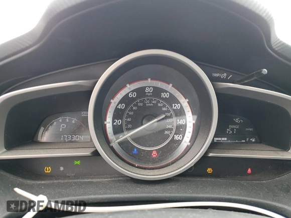 2014 Mazda Mazda3 i Sport with VIN JM1BM1U76E1198952, listed as a Copart auction lot 51755075 with 173,304 mi miles and Salvage Title. Bid and sale history available at carsss.com. Image 9.