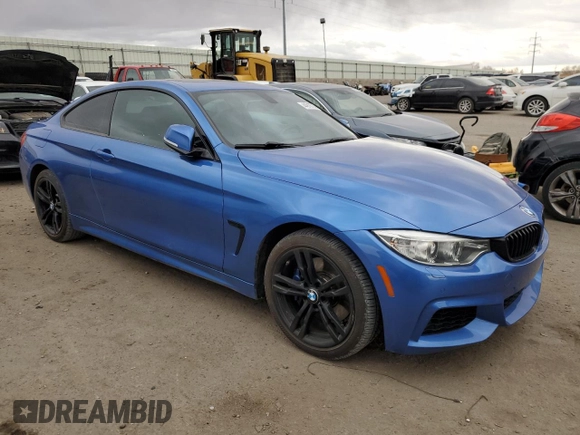 2014 BMW 4 Series 428i xDrive with VIN WBA3N5C59EF717159, listed as a Copart auction lot 44918735 with 86,101 mi miles and Salvage Title. Bid and sale history available at DreamBid. Image 4.
