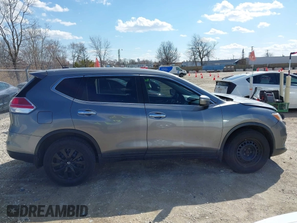 2015 Nissan Rogue S with VIN KNMAT2MVXFP527878, listed as a IAAI auction lot 41864389 with 87,305 mi miles and . Bid and sale history available at DreamBid. Image 13.