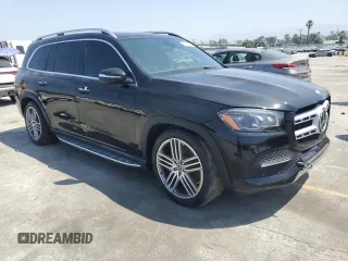 2022 Mercedes-Benz GLS 450 with VIN 4JGFF5KE4NA684739, listed as a Copart auction lot 63518295 with Not provided miles and Salvage title. Bid and sale history available at DreamBid. Image 4.