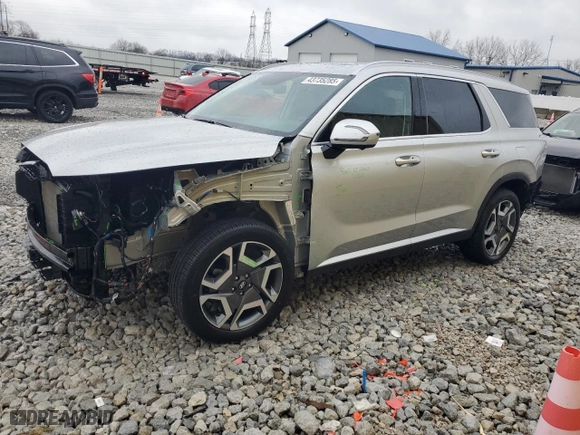 2024 Hyundai Palisade SEL with VIN KM8R4DGE4RU697548, listed as a Copart auction lot 43735285 with 12,542 mi miles and Salvage Title. Bid and sale history available at carsss.com. Image 1.