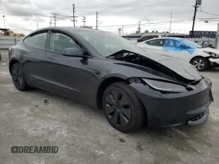 2025 Tesla Model 3 Long Range with VIN 5YJ3E1EA9SF966602, listed as a Copart auction lot 53571325 with 1,382 mi miles and Salvage title. Bid and sale history available at DreamBid. Image 4.