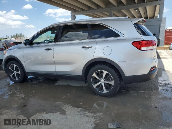 2017 Kia Sorento EX with VIN 5XYPH4A10HG257462, listed as a Copart auction lot 58009615 with 36,449 mi miles and Salvage title. Bid and sale history available at DreamBid. Image 2.