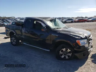 2013 Ford F-150 XL with VIN 1FTFX1CF7DFC08942, listed as a Copart auction lot 49987185 with 113,674 mi miles and Salvage Title. Bid and sale history available at carsss.com. Image 4.