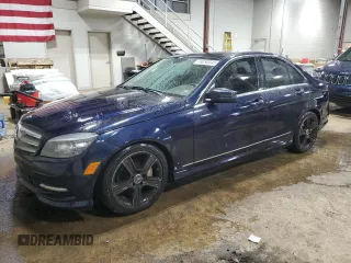 2011 Mercedes-Benz C-Class C 300 Sport with VIN WDDGF8BB6BR160415, listed as a Copart auction lot 49290045 with 191,926 mi miles and Salvage Title. Bid and sale history available at carsss.com. Image 1.