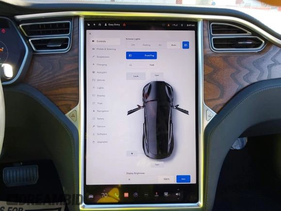 2017 Tesla Model S 60 with VIN 5YJSA1E19HF226094, listed as a IAAI auction lot 40931307 with 80,392 mi miles and . Bid and sale history available at DreamBid. Image 19.