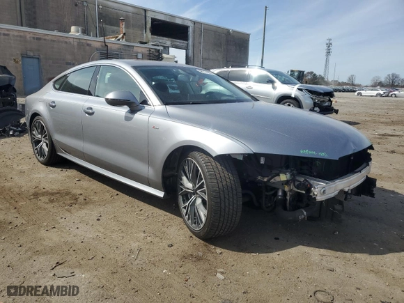 2016 Audi A7 3.0 TDI Prestige with VIN WAU2MAFC7GN082873, listed as a Copart auction lot 48117905 with 48142 miles and Salvage Title. Bid and sale history available at carsss.com. Image 4.