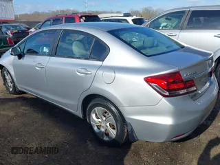 2015 Honda Civic Sedan LX with VIN 19XFB2F53FE008578, listed as a IAAI auction lot 41918815 with 93,860 mi miles. Bid and sale history available at carsss.com. Image 3.