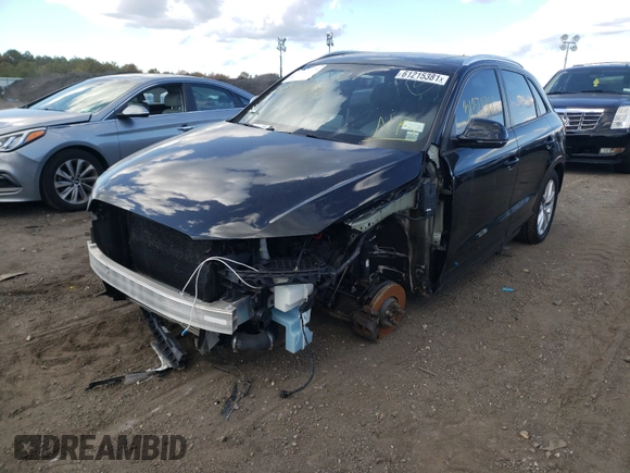 2017 Audi Q3 Premium with VIN WA1ECCFS1HR002039, listed as a Copart auction lot 61215381 with 60,429 mi miles. Bid and sale history available at carsss.com. Image 2.