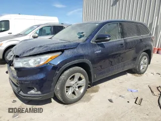 2015 Toyota Highlander Limited with VIN 5TDDCRFH2FS007502, listed as a Copart auction lot 55460785 with 121,805 mi miles and Clean title. Bid and sale history available at DreamBid. Image 1.