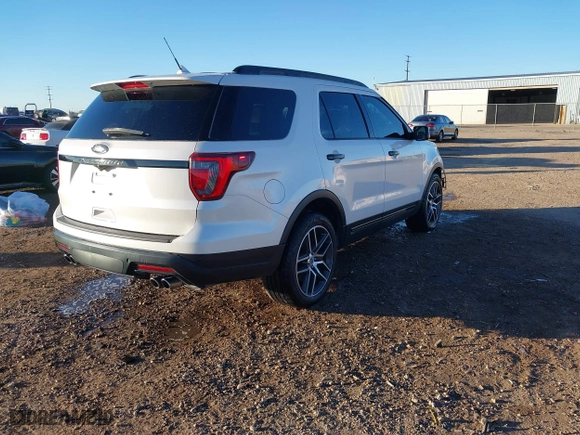 2019 Ford Explorer Sport with VIN 1FM5K8GT1KGA71955, listed as a IAAI auction lot 41180021 with 53,810 mi miles. Bid and sale history available at carsss.com. Image 4.