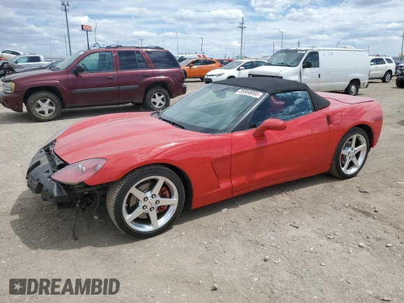 2005 Chevrolet Corvette with VIN 1G1YY34U055125061, listed as a Copart auction lot 55950055 with 46,458 mi miles and Salvage title. Bid and sale history available at DreamBid. Image 1.