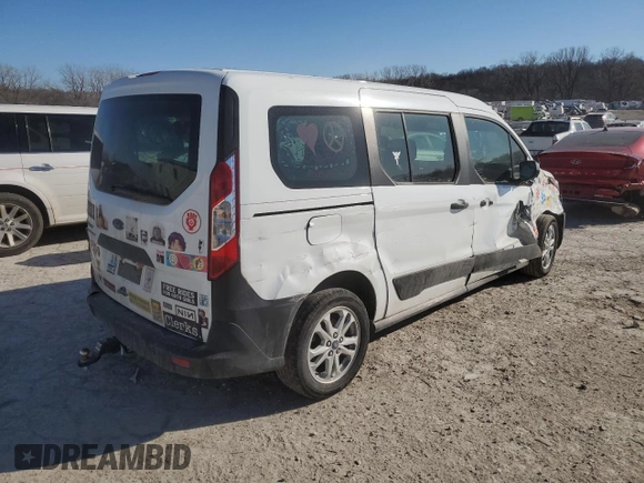 2022 Ford Transit Connect XL with VIN NM0GE9E24N1538522, listed as a Copart auction lot 51353895 with 65,514 mi miles and Salvage title. Bid and sale history available at DreamBid. Image 3.