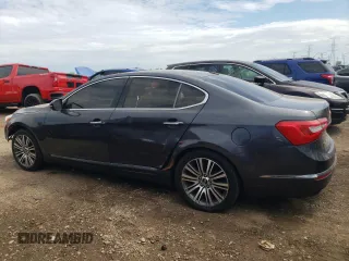 2015 Kia Cadenza Premium z VIN KNALN4D78F5193634, wystawiony jako Copart lot #58529615 z przebiegiem 104 657 mil mil oraz Czysty tytuł • Clean title. Historia ofert i sprzedaży dostępna na DreamBid. Obrazek 2.