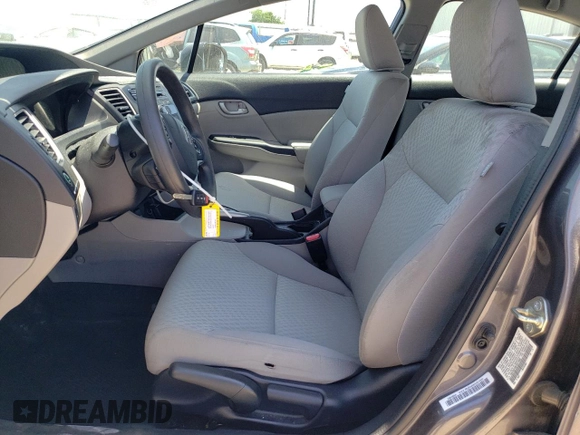2015 Honda Civic Sedan LX with VIN 19XFB2F58FE017695, listed as a Copart auction lot 53113215 with 46,725 mi miles and Salvage Title. Bid and sale history available at carsss.com. Image 7.