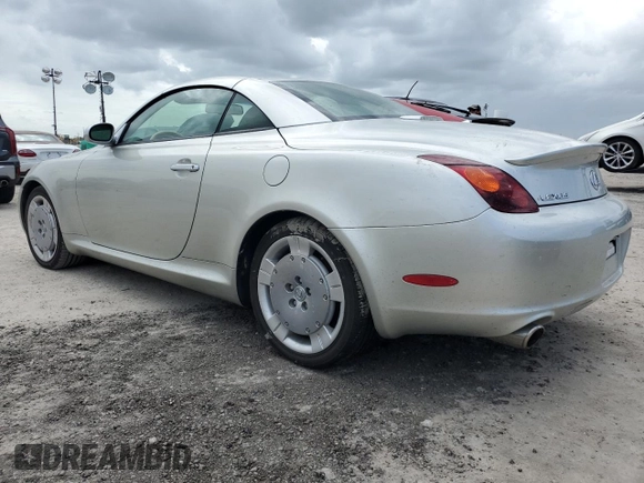 2002 Lexus SC 430 z VIN JTHFN48Y720005677, wystawiony jako Copart lot #74929694 z przebiegiem Nie podano mil oraz Szkody całkowita. Historia ofert i sprzedaży dostępna na DreamBid. Obrazek 2.
