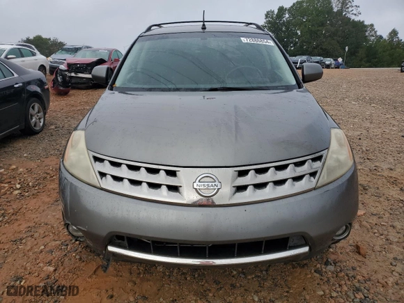 2007 Nissan Murano SL with VIN JN8AZ08TX7W514328, listed as a Copart auction lot 72886854 with 211,478 mi miles and Salvage Title. Bid and sale history available at carsss.com. Image 5.
