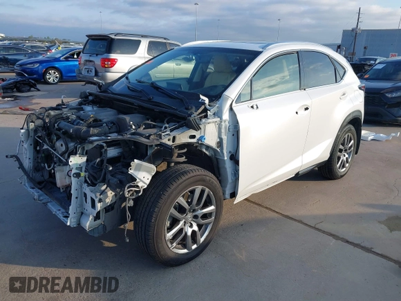 2015 Lexus NX 200t with VIN JTJYARBZ4F2017376, listed as a IAAI auction lot 41058612 with 55,471 mi miles. Bid and sale history available at carsss.com. Image 2.