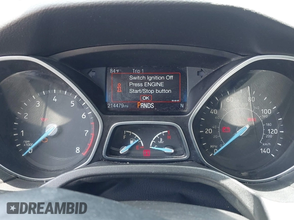 2016 Ford Focus Titanium z VIN 1FADP3J20GL310467, wystawiony jako IAAI lot #42478332 z przebiegiem 214 479 mil mil oraz . Historia ofert i sprzedaży dostępna na DreamBid. Obrazek 7.