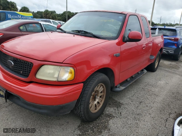 2003 Ford F-150 XL with VIN 1FTRX07243KB72082, listed as a Copart auction lot 74593004 with 0 mi miles and Salvage Title. Bid and sale history available at carsss.com. Image 1.
