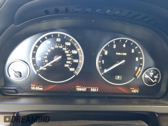 2011 BMW 7 Series 740Li with VIN WBAKB4C5XBC574198, listed as a Copart auction lot 81507884 with 158,437 mi miles and Salvage title. Bid and sale history available at DreamBid. Image 9.