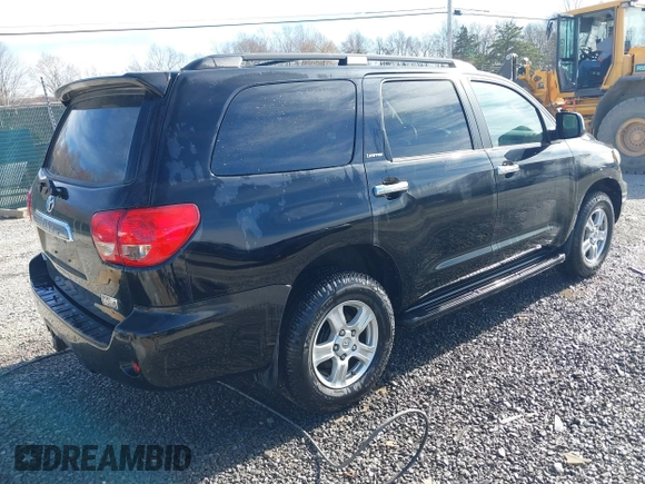 2008 Toyota Sequoia Limited with VIN 5TDBY68A18S002219, listed as a IAAI auction lot 41810521 with 53,246 mi miles and . Bid and sale history available at DreamBid. Image 4.