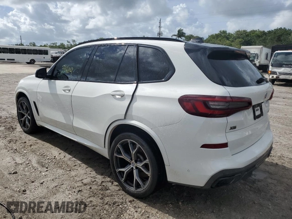 2020 BMW X5 M50i with VIN 5UXJU4C07L9C31149, listed as a Copart auction lot 59241674 with 39,809 mi miles and Non Repairable. Bid and sale history available at carsss.com. Image 2.