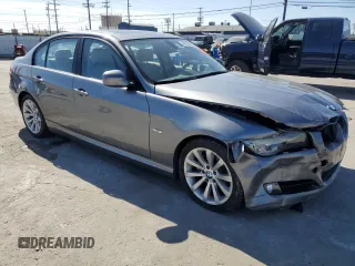 2011 BMW 3 Series 328i with VIN WBAPH5C5XBA447327, listed as a Copart auction lot 46255895 with 87,150 mi miles and Salvage Title. Bid and sale history available at carsss.com. Image 4.