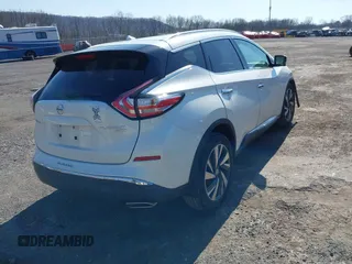 2015 Nissan Murano SL with VIN 5N1AZ2MHXFN206455, listed as a IAAI auction lot 41761533 with 126,514 mi miles and . Bid and sale history available at DreamBid. Image 4.