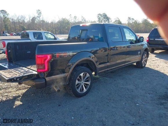 2017 Ford F-150 XL with VIN 1FTFW1EG2HFB08083, listed as a IAAI auction lot 41688115 with 140,821 mi miles. Bid and sale history available at carsss.com. Image 4.