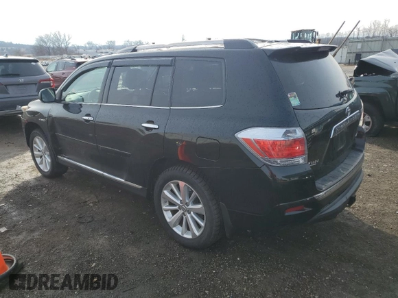 2012 Toyota Highlander Hybrid Limited with VIN JTEDC3EH7C2008609, listed as a Copart auction lot 47660465 with 193,756 mi miles and Clean Title. Bid and sale history available at carsss.com. Image 2.