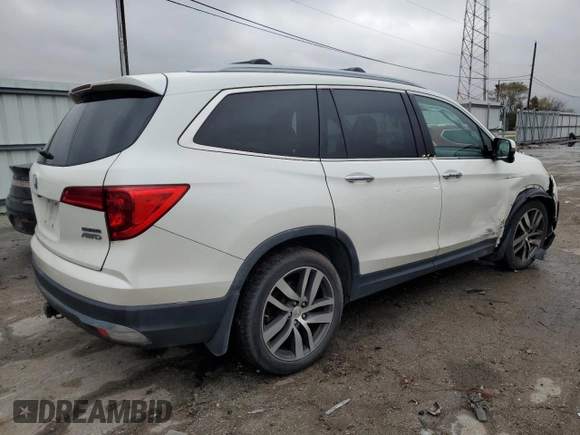 2017 Honda Pilot Touring with VIN 5FNYF6H96HB050311, listed as a Copart auction lot 80717244 with 88,696 mi miles and Salvage Title. Bid and sale history available at carsss.com. Image 3.