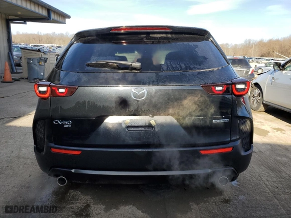2024 Mazda CX-50 2.5 S Select Package with VIN 7MMVABAM5RN224591, listed as a Copart auction lot 50258905 with 7,685 mi miles and Salvage Title. Bid and sale history available at carsss.com. Image 6.