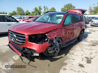 2024 Mercedes-Benz GLS 450 with VIN 4JGFF5KE0RB120067, listed as a Copart auction lot 68669414 with 7,581 mi miles and Salvage Title. Bid and sale history available at DreamBid. Image 1.