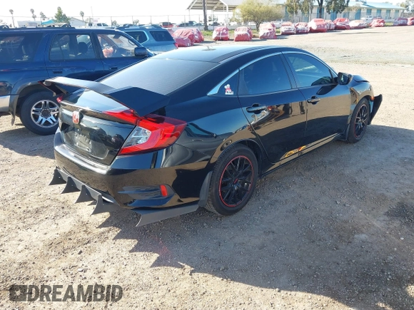 2016 Honda Civic Sedan LX with VIN 2HGFC2F57GH530019, listed as a IAAI auction lot 41839658 with 105,398 mi miles. Bid and sale history available at carsss.com. Image 4.