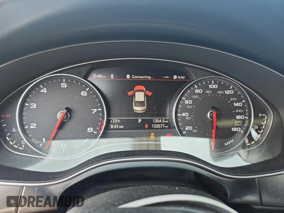 2014 Audi A6 Prestige with VIN WAUHGAFCXEN008586, listed as a Copart auction lot 60304815 with 133,577 mi miles and Salvage title. Bid and sale history available at DreamBid. Image 9.