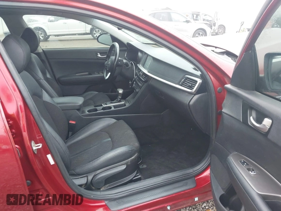 2019 Kia Optima LX with VIN 5XXGT4L32KG360570, listed as a IAAI auction lot 41497880 with 120,744 mi miles. Bid and sale history available at carsss.com. Image 5.