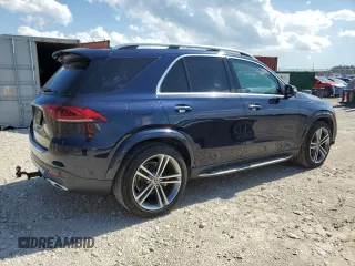 2020 Mercedes-Benz GLE 350 with VIN 4JGFB4JB9LA201644, listed as a Copart auction lot 56509585 with 27,204 mi miles and Salvage title. Bid and sale history available at DreamBid. Image 3.