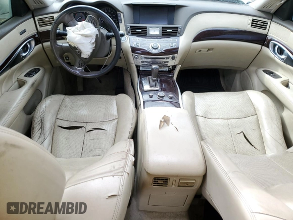 2013 Infiniti M37 with VIN JN1BY1AR0DM601088, listed as a Copart auction lot 73543164 with 215,014 mi miles and Salvage Title. Bid and sale history available at carsss.com. Image 8.