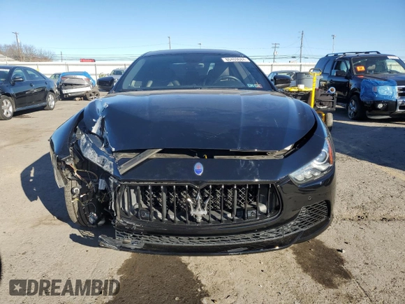 2017 Maserati Ghibli with VIN ZAM57XSS2H1249720, listed as a Copart auction lot 80409684 with 56,769 mi miles and Salvage Title. Bid and sale history available at carsss.com. Image 5.