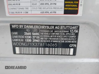 2007 Mercedes-Benz S 550 с VIN WDDNG71X37A116065, выставлен на аукционе IAAI как лот 42349553 с пробегом 139 572 миль миль и . История ставок и продаж доступна на DreamBid. Изображение 9.