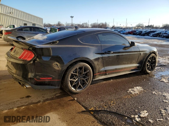 2022 Ford Mustang Mach 1 z VIN 1FA6P8R09N5552393, wystawiony jako Copart lot #45289105 z przebiegiem 5 053 mil mil oraz Szkoda całkowita • Salvage title. Historia ofert i sprzedaży dostępna na DreamBid. Obrazek 3.